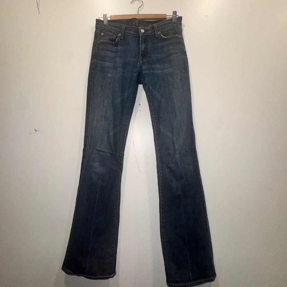 Seven For All Mankind Bootcut Jeans Size 27 Stretch Classic Denim Y2K premium - Picture 9 of 9